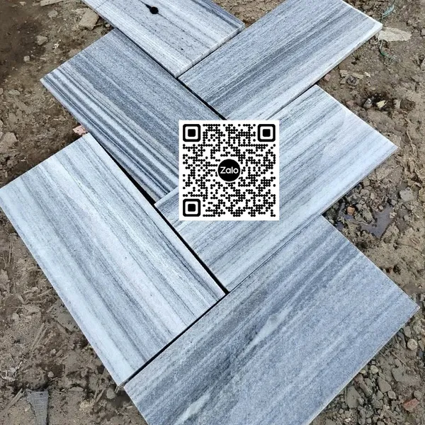 Đá Tự Nhiên 30x60 Ốp Lát Giá Rẻ sọc dưa xám đậm