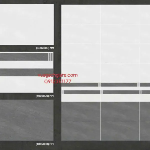 Gạch Đá Mờ 40x80 Ốp Tường Giá Rẻ xám xi măng 4805