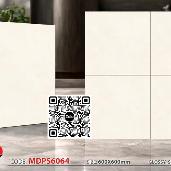 Gạch Bán Sứ 60x60 Ốp Lát kem vàng MDPS6064