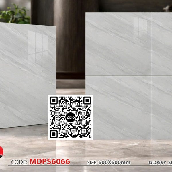 Gạch Bán Sứ 60x60 Ốp Lát xám vân MDPS6066
