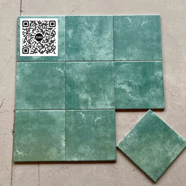 Gạch Bông 20x20 Ốp Lát Trang Trí Giá Rẻ xanh rêu