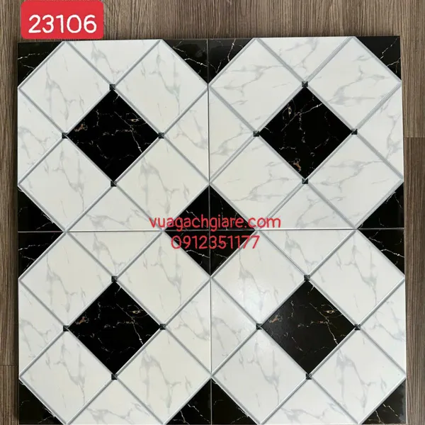 Gạch Bông 30x30 Trang Trí Takao đen trắng 23106 - 23203