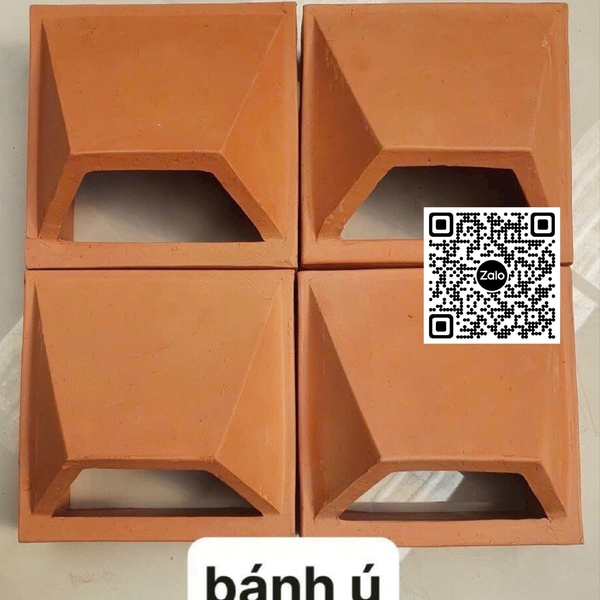 Gạch Bông Gió Đất Nung Trang Trí Giá Rẻ bánh ú màu đỏ