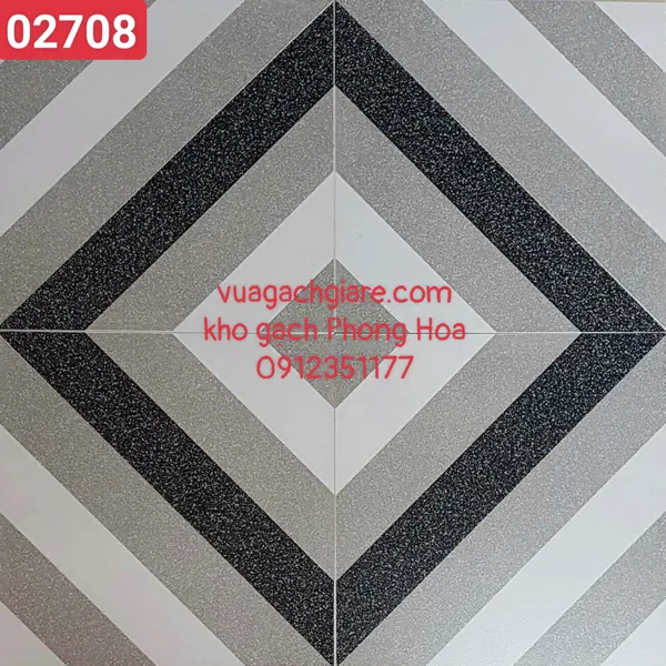 Gạch Bông Trang Trí 30x30 PRIME đen trắng 02708 - 02718