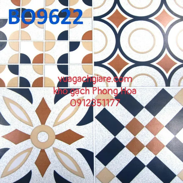 Gạch Bông Trang Trí 30x30 PRIME BO9622 - BO9627