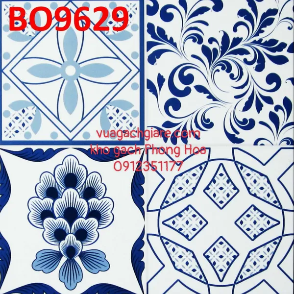 Gạch Bông Trang Trí 30x30 PRIME BO9629 - BO9631 - BO9632
