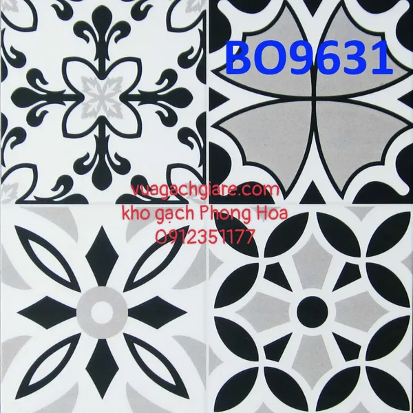 Gạch Bông Trang Trí 30x30 PRIME BO9629 - BO9631 - BO9632