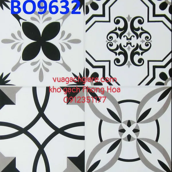 Gạch Bông Trang Trí 30x30 PRIME BO9629 - BO9631 - BO9632