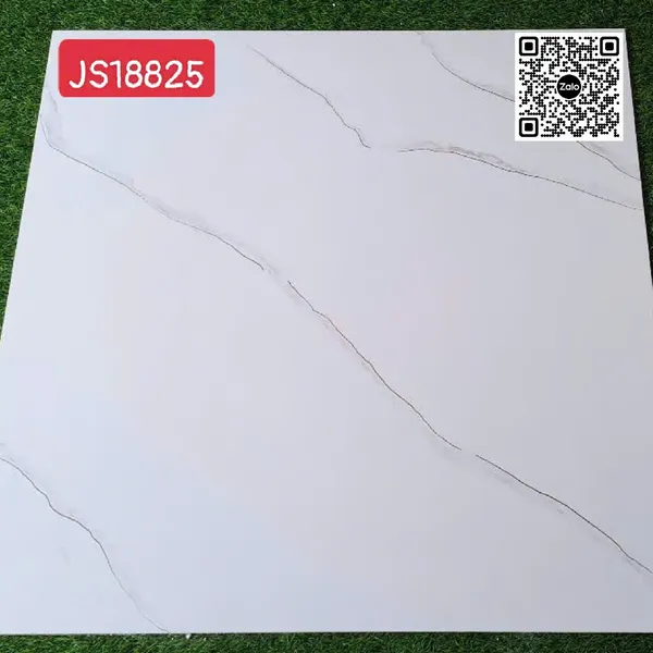 Gạch Đá 100x100 Khắc Kim Ốp Lát Giá Rẻ trắng vân khói JS18825