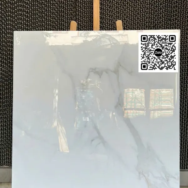 Gạch Đá 100x100 Ốp Lát Ấn Độ trắng vân khói 7111