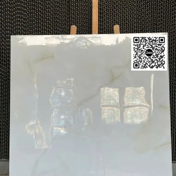 Gạch Đá 100x100 Ốp Lát Ấn Độ trắng vân vàng 7103