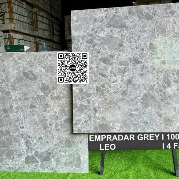 Gạch Đá 100x100 Ốp Lát Ấn Độ xám vân đá
