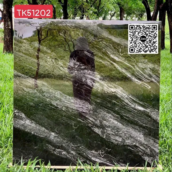 Gạch Đá 100x100 Ốp Lát Giá Rẻ đen vân trắng TK51202