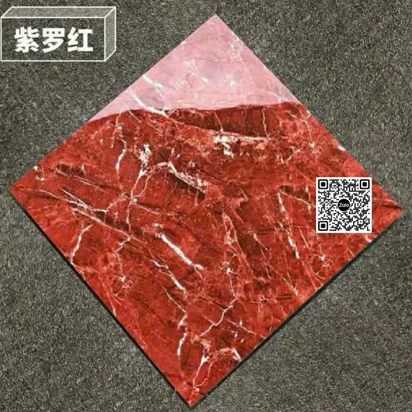 Gạch Đá 100x100 Ốp Lát Trung Quốc đỏ vân trắng