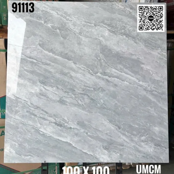 Gạch Đá 100x100 Ốp Lát xám vân đá 91113