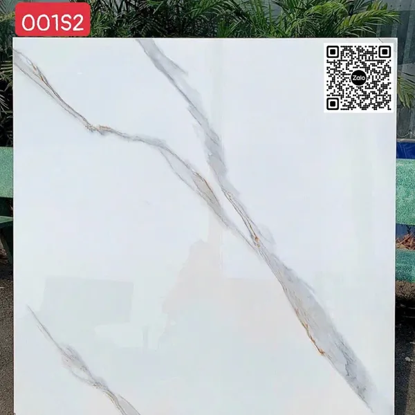 Gạch Đá 100x100 Ốp Lát Giá Rẻ trắng vân khói 001S2