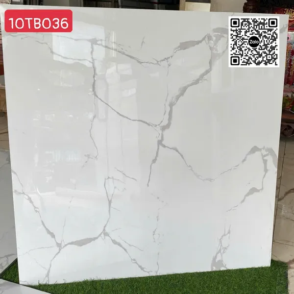Gạch Đá 100x100 Ốp Lát Trung Quốc trắng vân khói 10TB036
