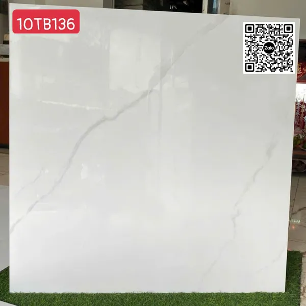 Gạch Đá 100x100 Ốp Lát Trung Quốc trắng vân khói 10TB136