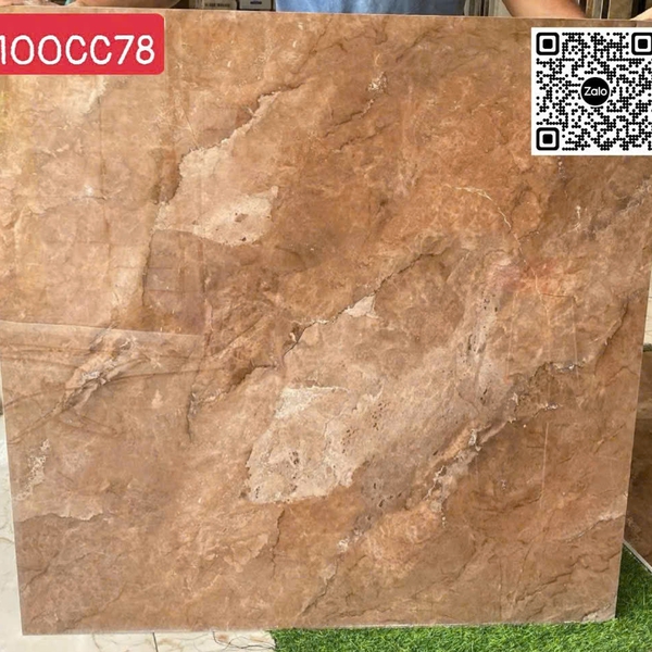 Gạch Đá 100x100 Ốp Lát Trung Quốc nâu vân đá 100CC78