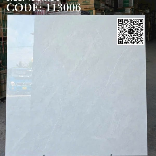 Gạch Đá 100x100 Ốp Lát Giá Rẻ xám vân trắng 113006
