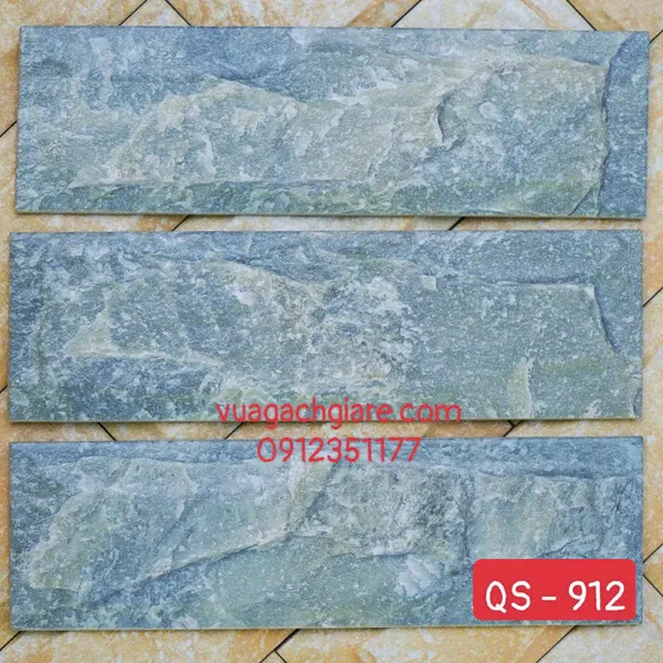 Gạch Trang Trí 10x30 Ốp Lát Giá Rẻ xám vân đá QS - 912