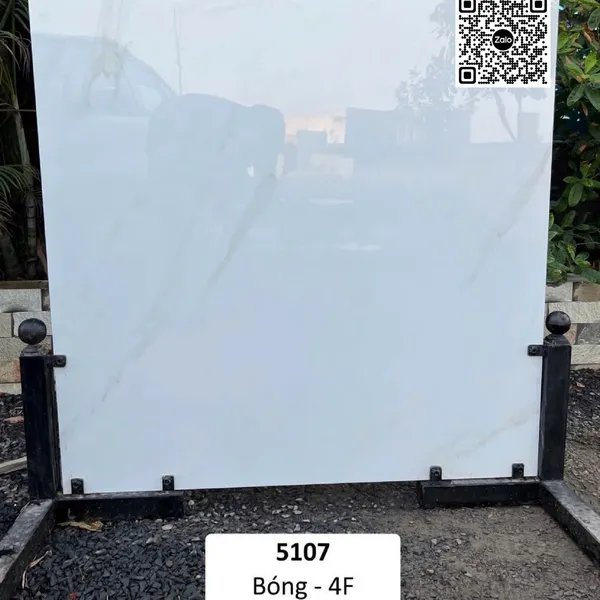 Gạch Đá 120x120 Ốp Lát Ấn Độ trắng vân khói 5107