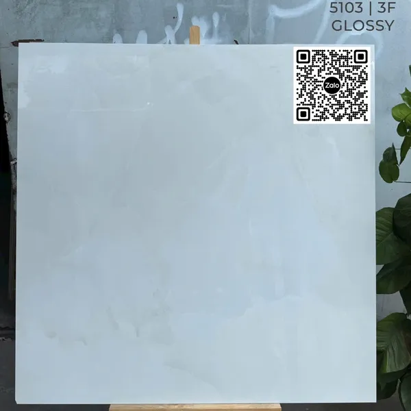 Gạch Đá 120x120 Ốp Lát Ấn Độ trắng vân mây 5103