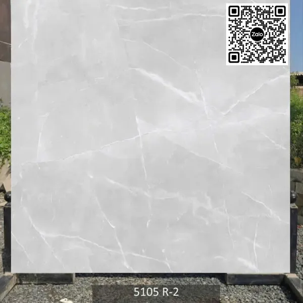 Gạch Đá 120x120 Ốp Lát Ấn Độ xám vân trắng 5105
