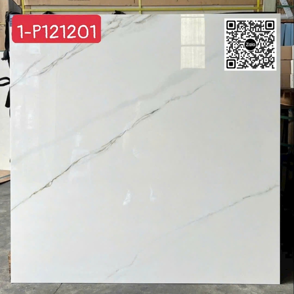 Gạch Đá 120x120 Ốp Lát Giá Rẻ trắng vân khói 1P121201