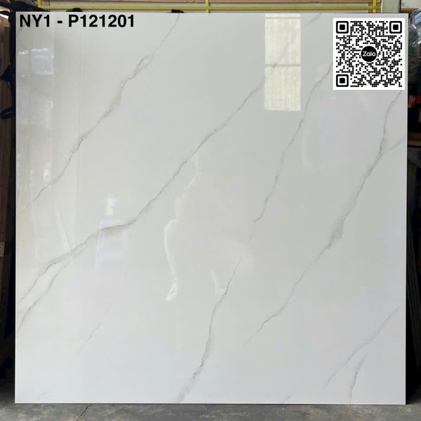 Gạch Đá 120x120 Ốp Lát Giá Rẻ trắng vân khói NY1 - P121201