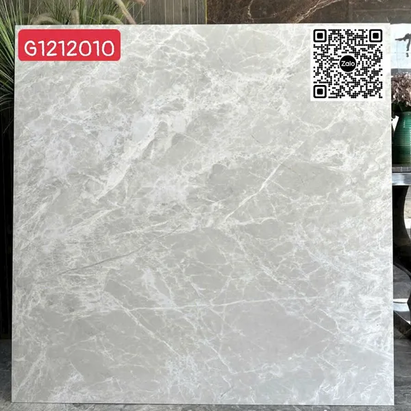 Gạch Đá 120x120 Ốp Lát Ấn Độ xám vân trắng G1212010