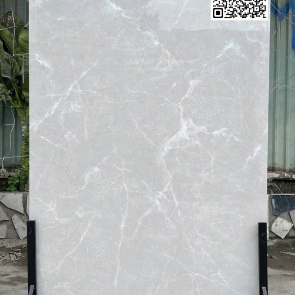 Gạch Đá 120x180 Ốp Lát Ấn Độ xám vân trắng 4114