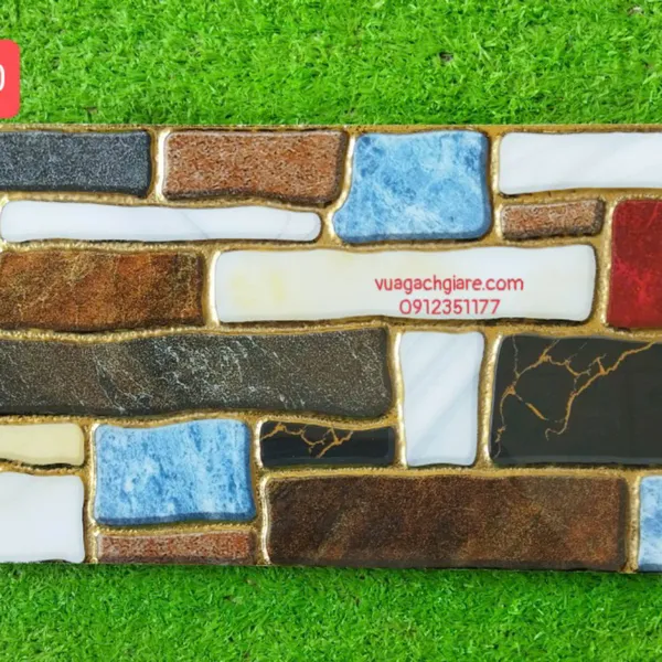 Gạch Khắc Kim 15x30 Cao Cấp nhũ vàng đá ghép 15321 - 15322 - 15320