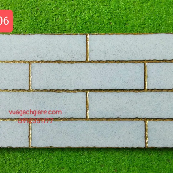Gạch Khắc Kim 15x30 Cao Cấp nhũ vàng - bạc màu xám 15310 - 15306