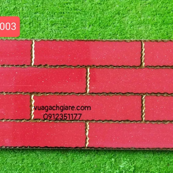 Gạch Khắc Kim 15x30 Cao Cấp nhũ vàng đỏ kim sa 153003 - 15301