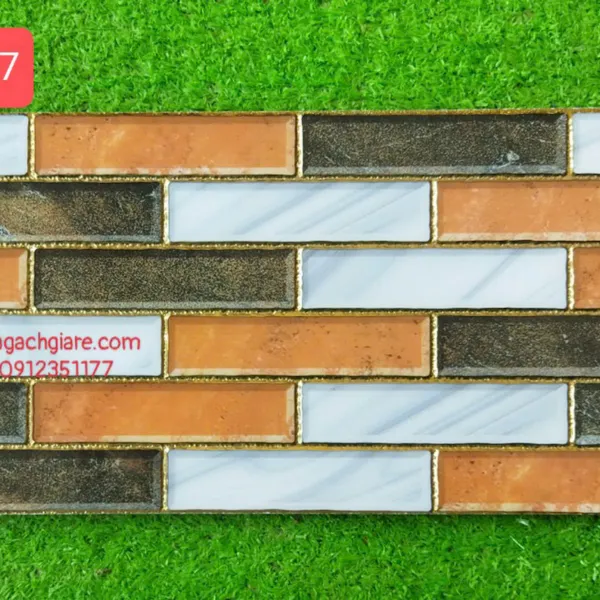 Gạch Khắc Kim 15x30 Cao Cấp nhũ vàng nâu trắng 15308 - 15317
