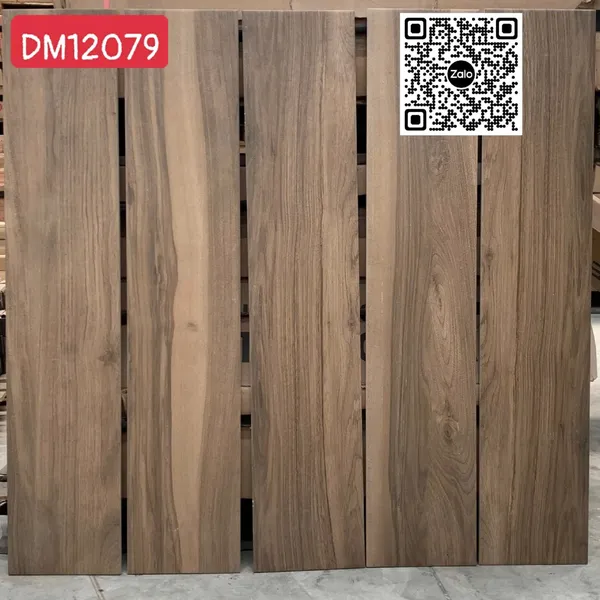 Gạch Đá Mờ Vân Gỗ - Gạch Giả Gỗ 20x100 Ốp Lát màu nâu đất DM12079