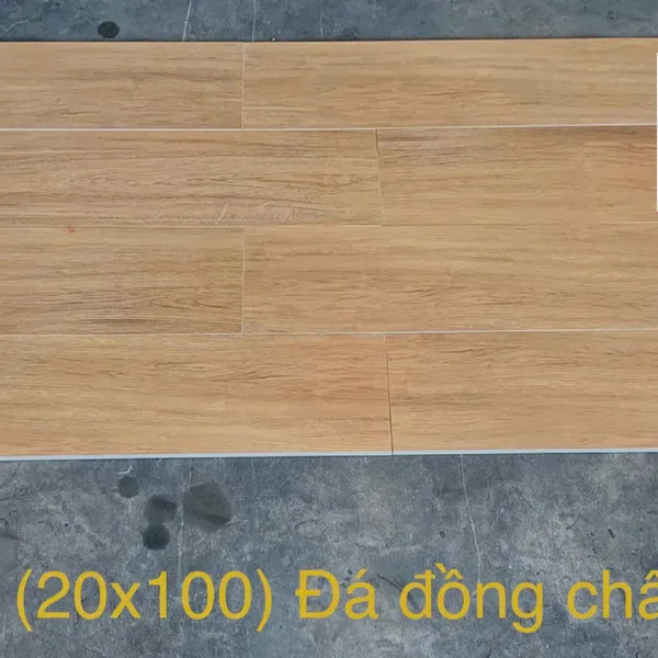 Gạch Đá Mờ Vân Gỗ - Gạch Giả Gỗ 20x100 Ốp Lát màu nâu vàng DM200813