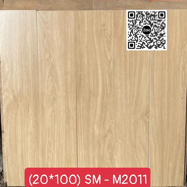 Gạch Đá Mờ Vân Gỗ - Gạch Giả Gỗ 20x100 Ốp Lát màu nâu SM - M2011