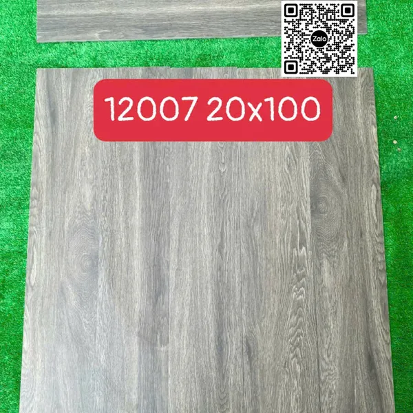 Gạch Đá Mờ Vân Gỗ - Gạch Giả Gỗ 20x100 Ốp Lát màu xám 12007