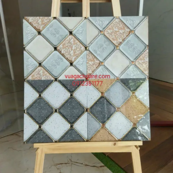 Gạch Khắc Kim 30x30 Cao Cấp nhũ vàng - bạc xám trắng vàng