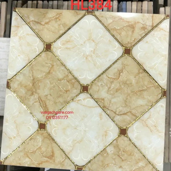 Gạch Khắc Kim 30x30 Cao Cấp nhũ vàng vân đá 384