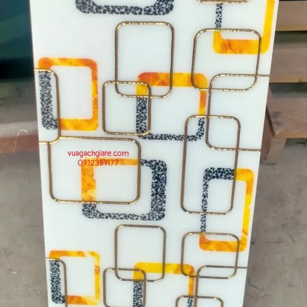 Gạch Khắc Kim 30x60 Cao Cấp nhũ vàng trắng hình chữ nhật 3616D