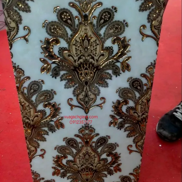 Gạch Khắc Kim 30x60 Cao Cấp nhũ vàng trắng vàng 3610D