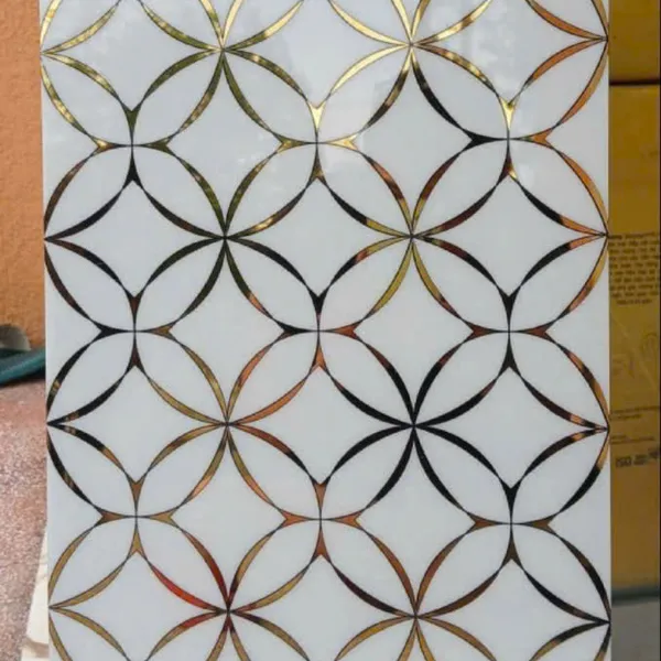 Gạch Khắc Kim 30x60 Cao Cấp nhũ vàng đồng tiền trắng vàng 36616K