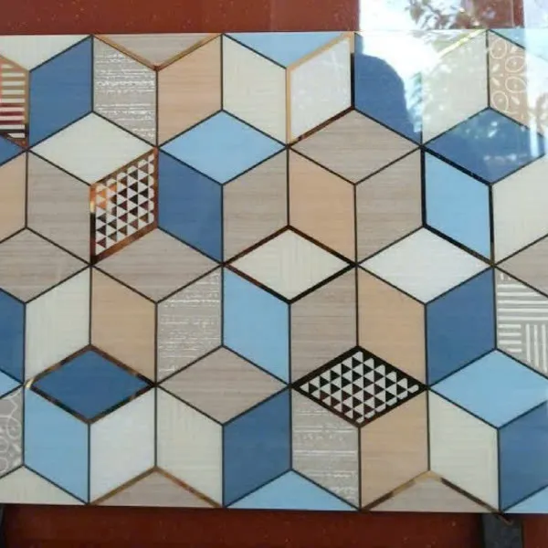 Gạch Khắc Kim 30x60 Cao Cấp nhũ vàng lục giác 36615K