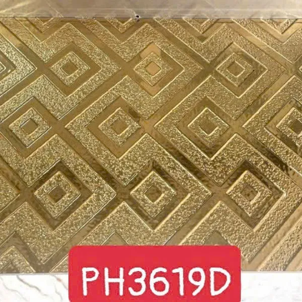 Gạch Khắc Kim 30x60 Cao Cấp nhũ vàng màu vàng 3619D