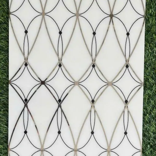 Gạch Khắc Kim 30x60 Cao Cấp nhũ bạc trắng đen 36619K