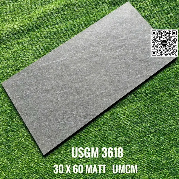 Gạch Đá Mờ 30x60 Ốp Lát Giá Rẻ màu xám USGM3618