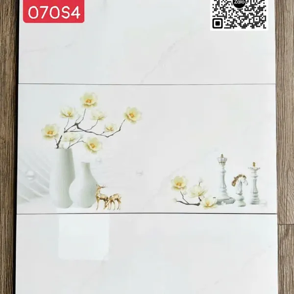 Gạch Đá 30x60 Ốp Lát Giá Rẻ trắng vân khói 070S4